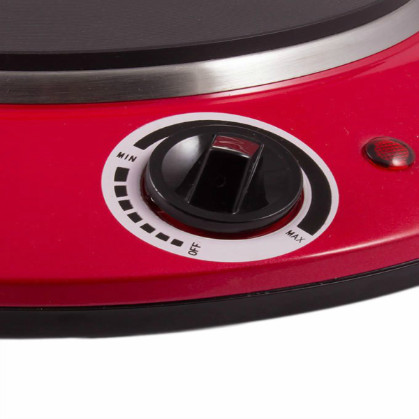 Anex AG 2065 Deluxe Hot Plate Red and Silver
